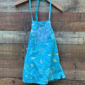 Lilly Pulitzer seashell halter top embroidered
